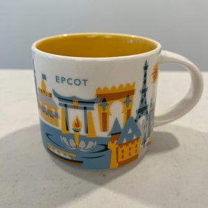 STARBUCKS 14oz DISNEY PARKS Epcot YOU ARE HERE Collection Mug